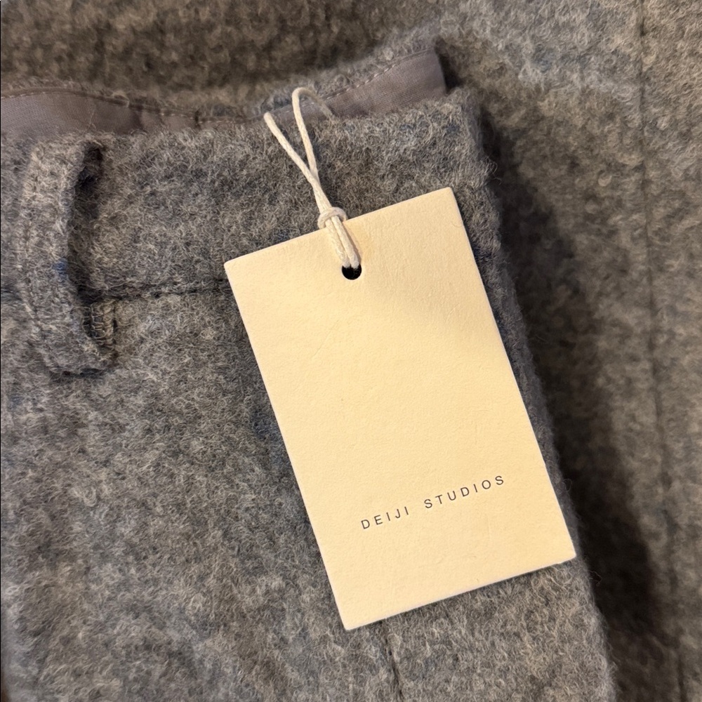DEIJI STUDIOS
Gray Boiled Wool Trousers In Blue Grey - Picture 5 of 7